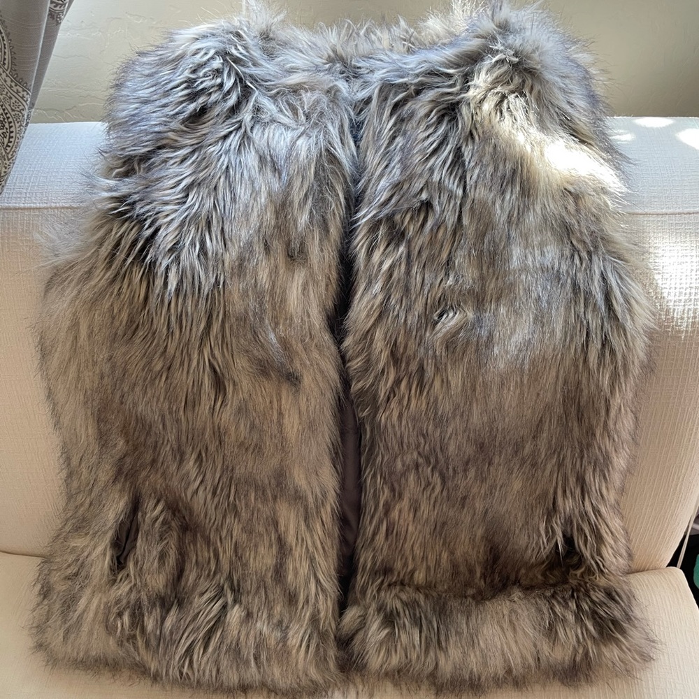 Faux fur vest